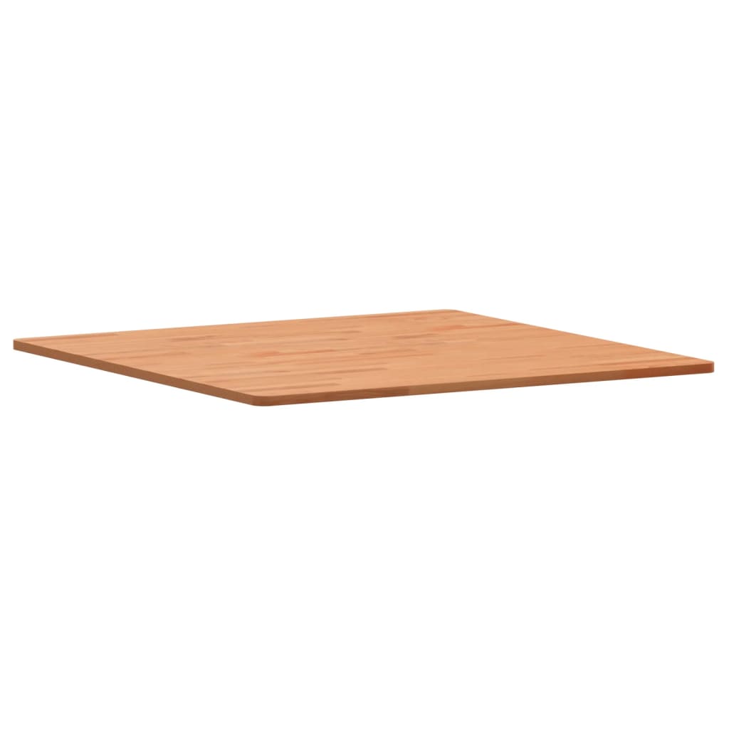 vidaXL Tablero de mesa cuadrado de madera maciza de haya 80x80x1,5 cm