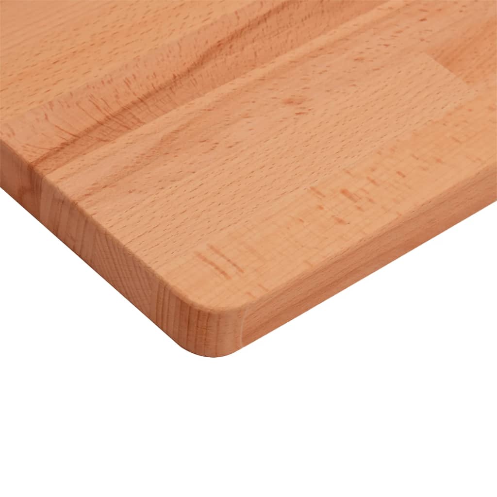 vidaXL Tablero de mesa cuadrado de madera maciza de haya 80x80x1,5 cm