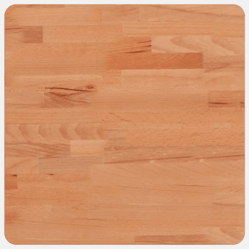 vidaXL Tablero de mesa cuadrado de madera maciza de haya 40x40x2,5 cm