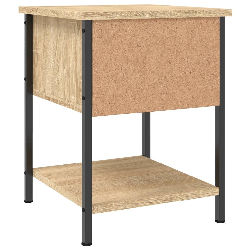 vidaXL Mesita de noche madera de ingeniería roble Sonoma 34x35,5x45 cm