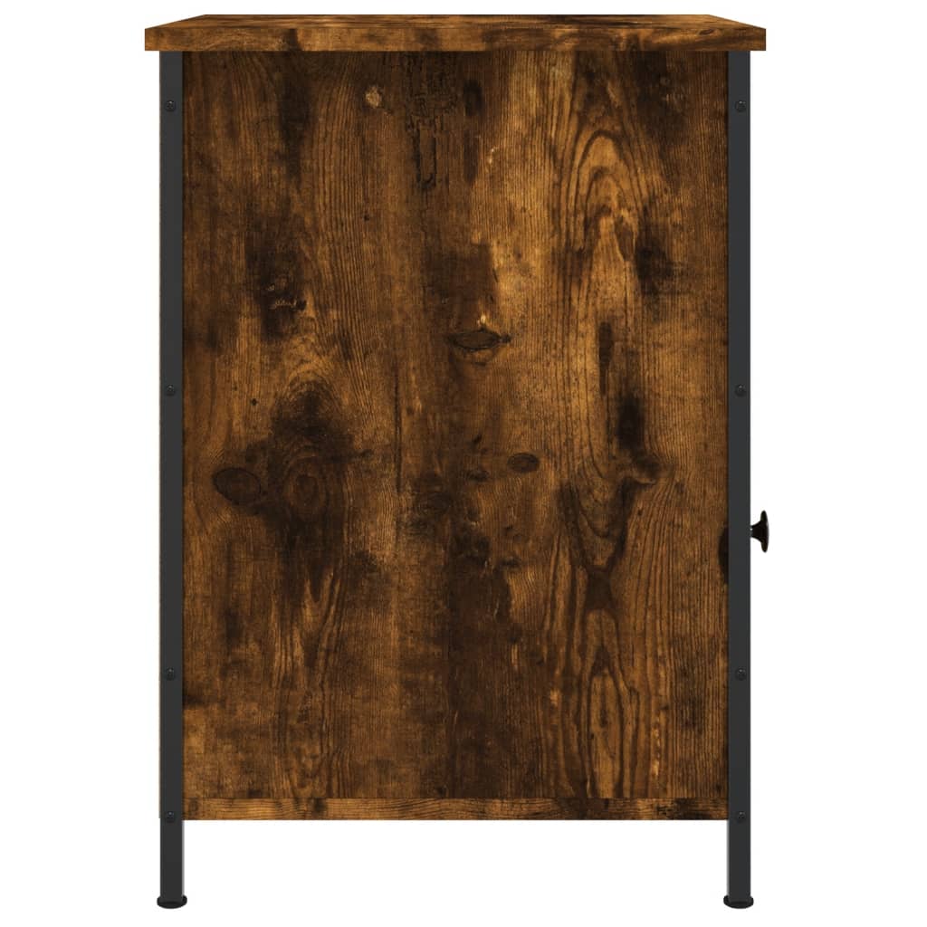 vidaXL Mesita de noche madera contrachapada roble ahumado 40x42x60 cm