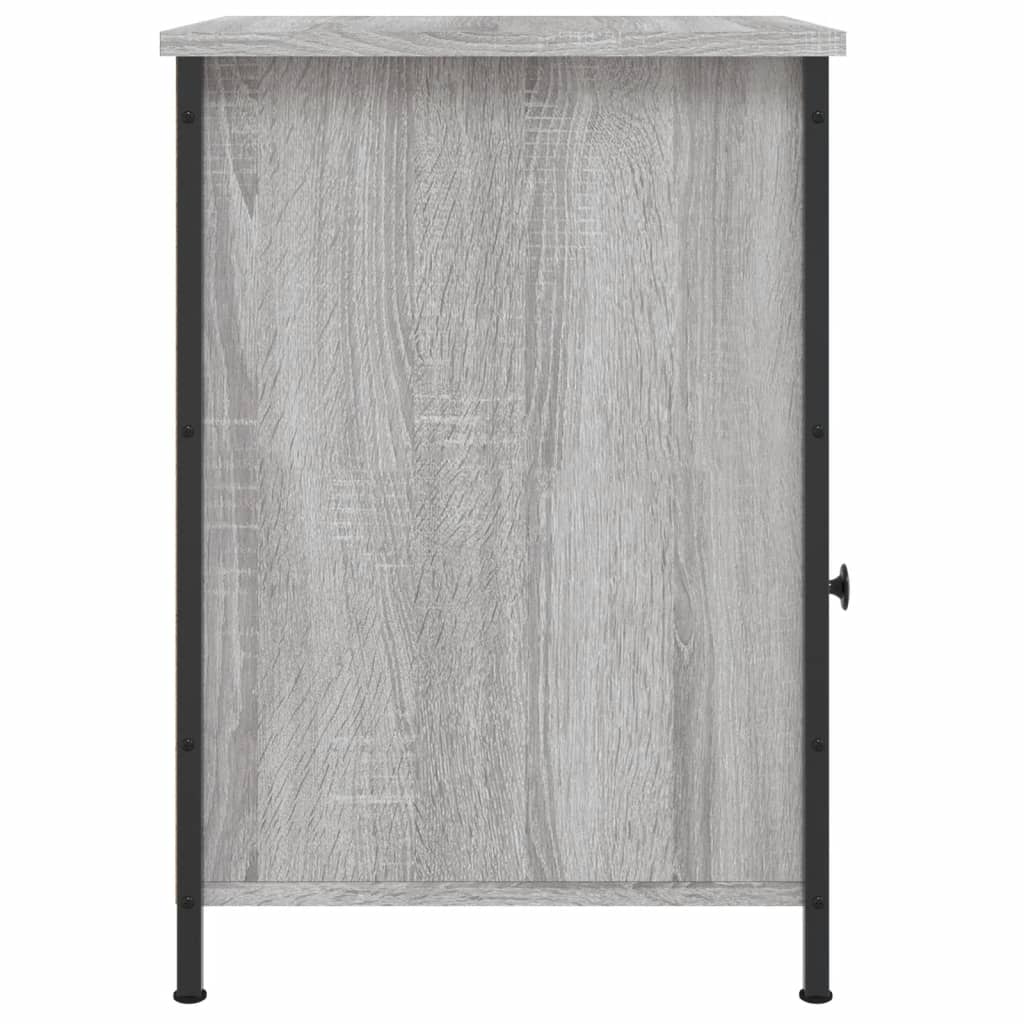 vidaXL Mesita de noche madera contrachapada gris Sonoma 40x42x60 cm