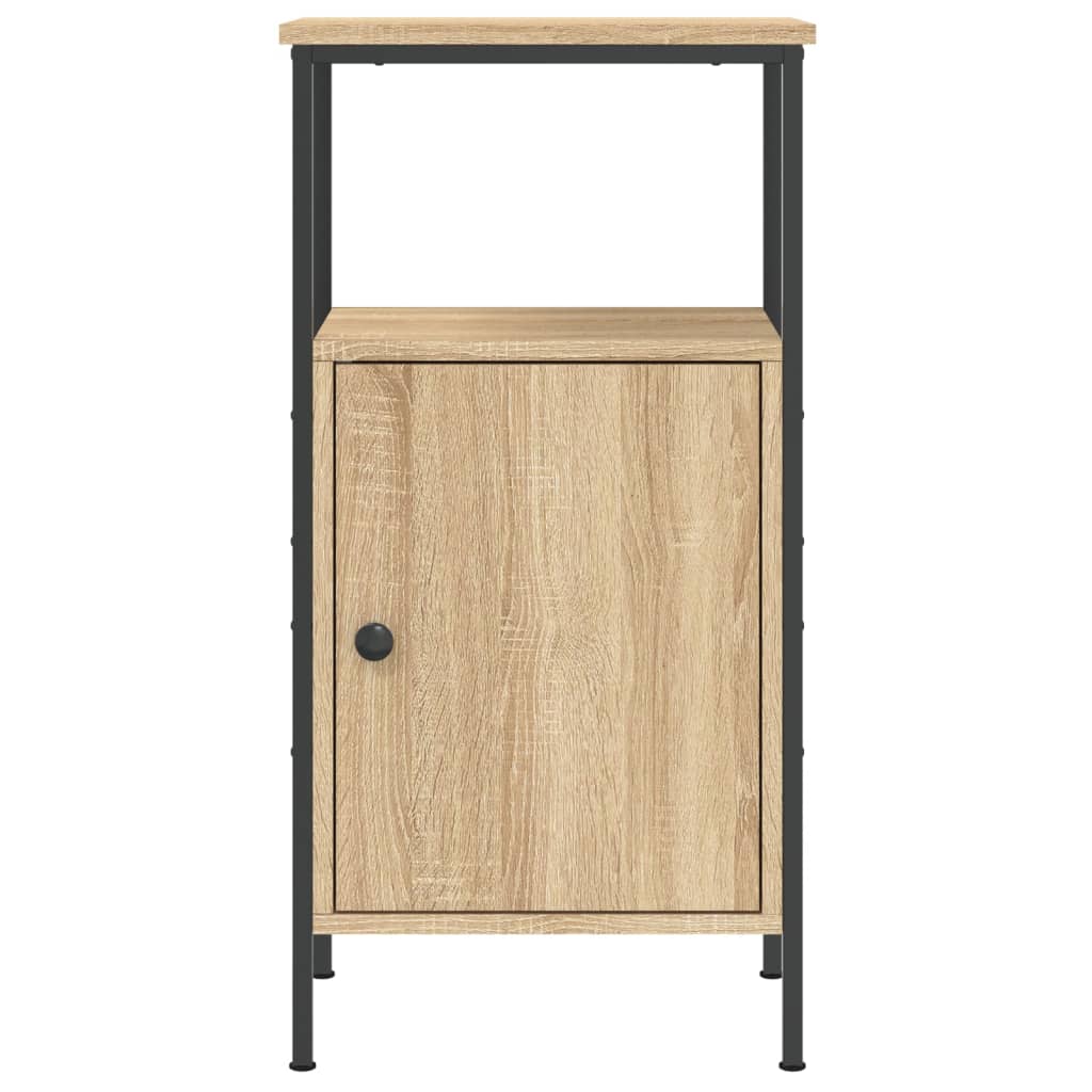 vidaXL Mesita de noche madera de ingeniería roble Sonoma 41x31x80 cm