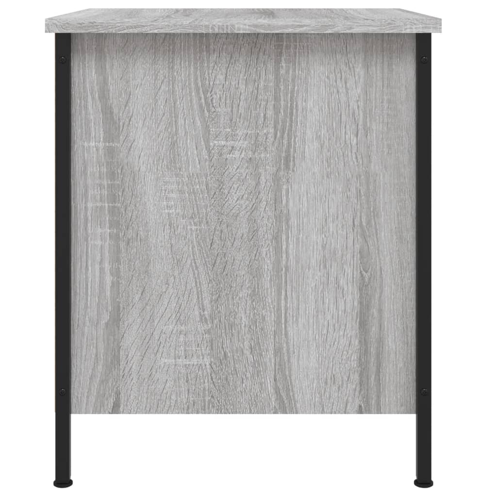 vidaXL Mesita de noche 2 uds madera ingeniería gris Sonoma 40x42x50 cm