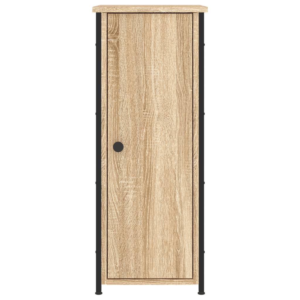 vidaXL Mesita de noche madera de ingeniería roble Sonoma 32x42x80 cm