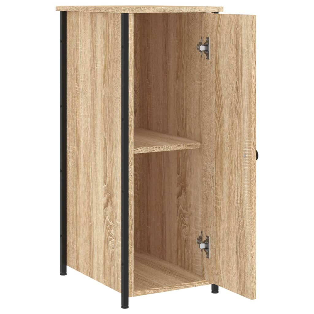 vidaXL Mesita de noche madera de ingeniería roble Sonoma 32x42x80 cm