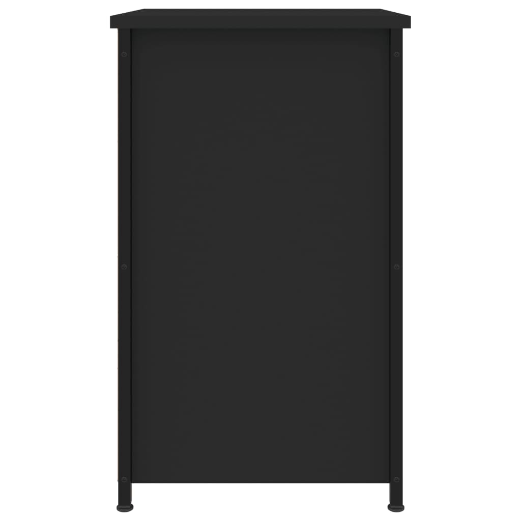 vidaXL Mesitas de noche 2 uds madera de ingeniería negro 40x36x60 cm