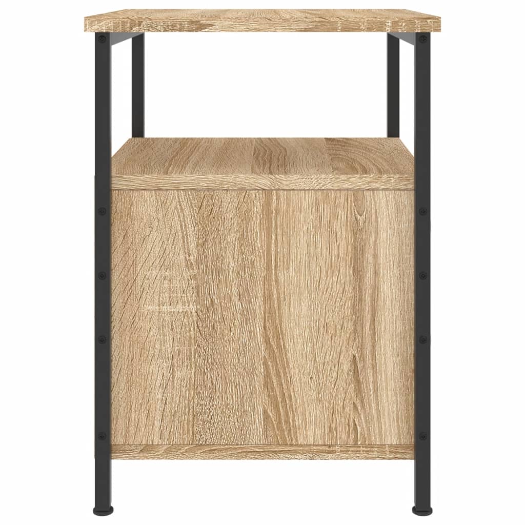 vidaXL Mesita de noche madera de ingeniería roble Sonoma 34x35,5x50 cm