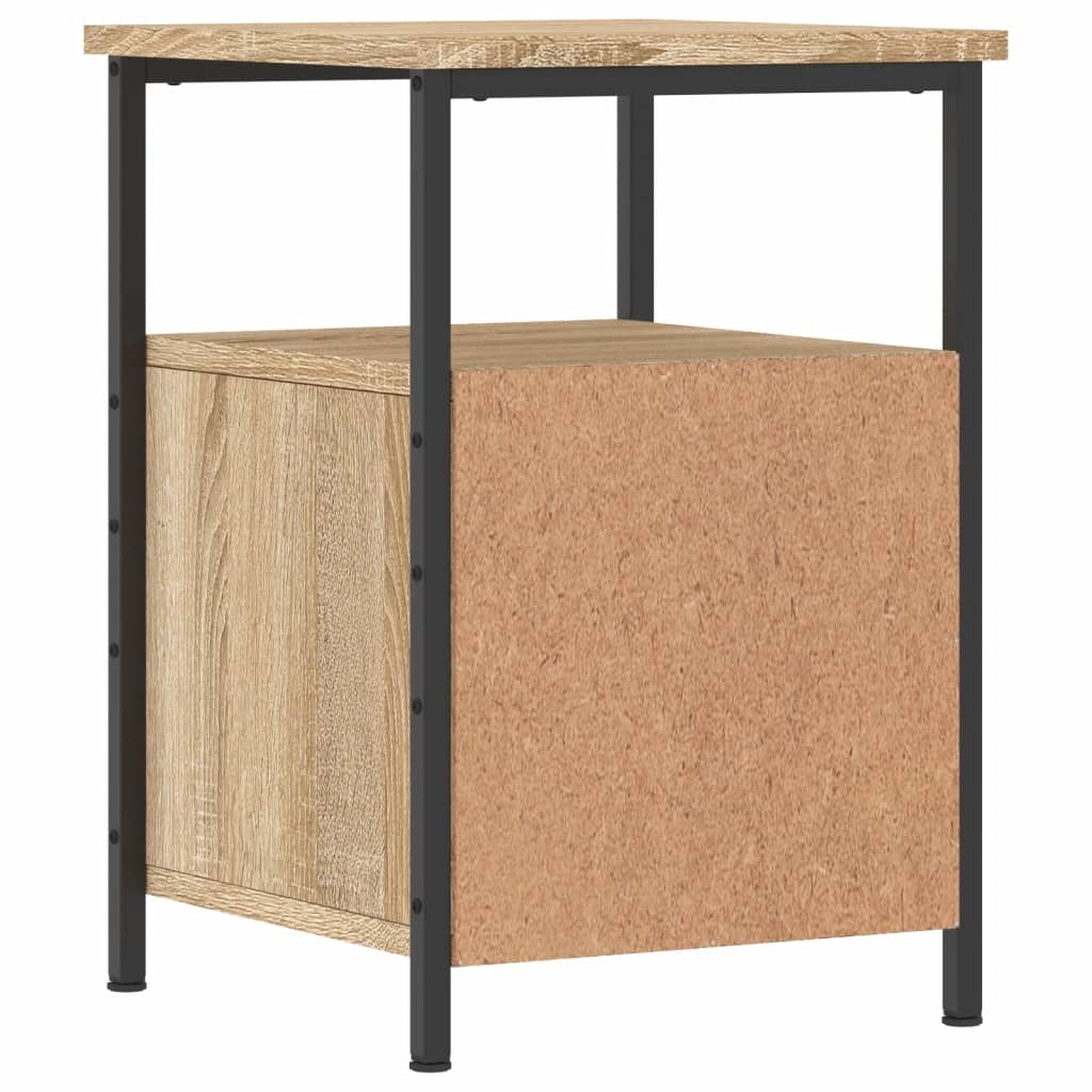 vidaXL Mesita de noche madera de ingeniería roble Sonoma 34x35,5x50 cm