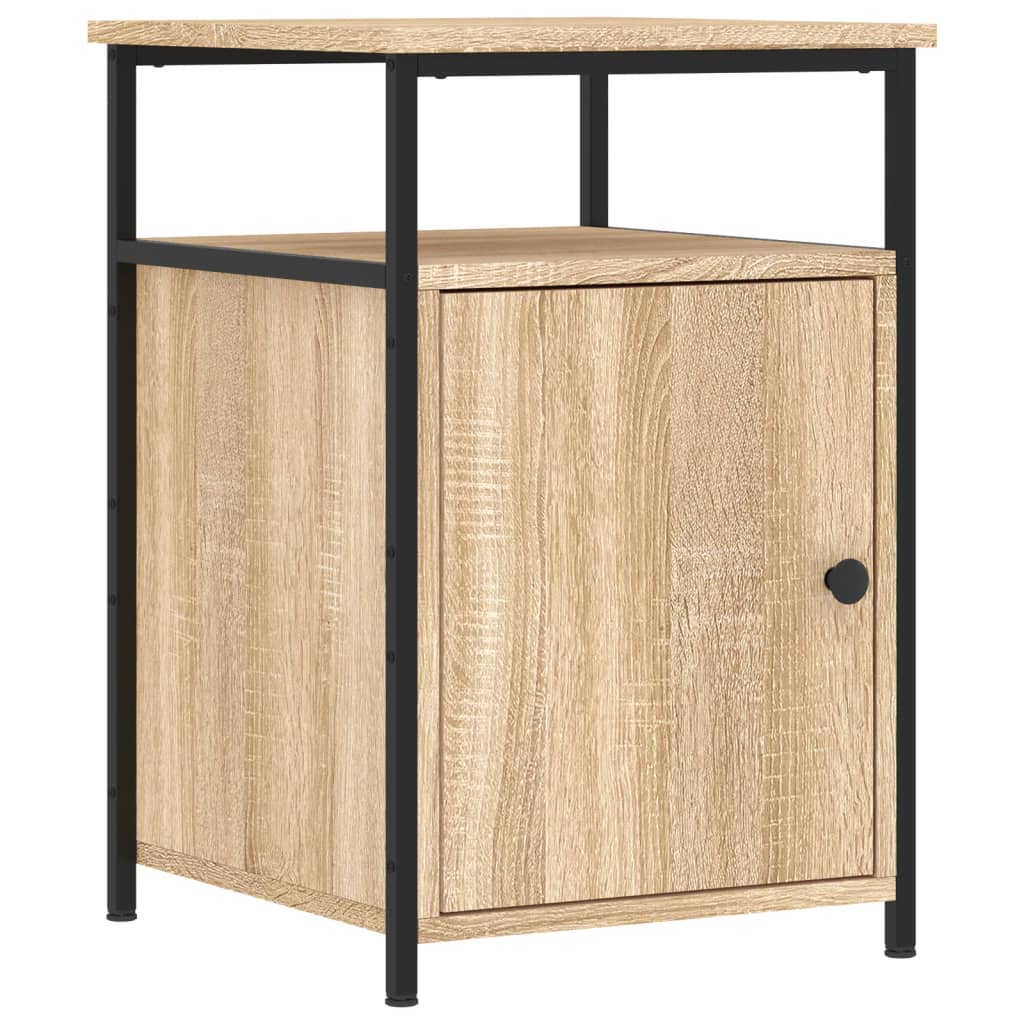 vidaXL Mesita de noche madera contrachapada roble sonoma 40x42x60 cm