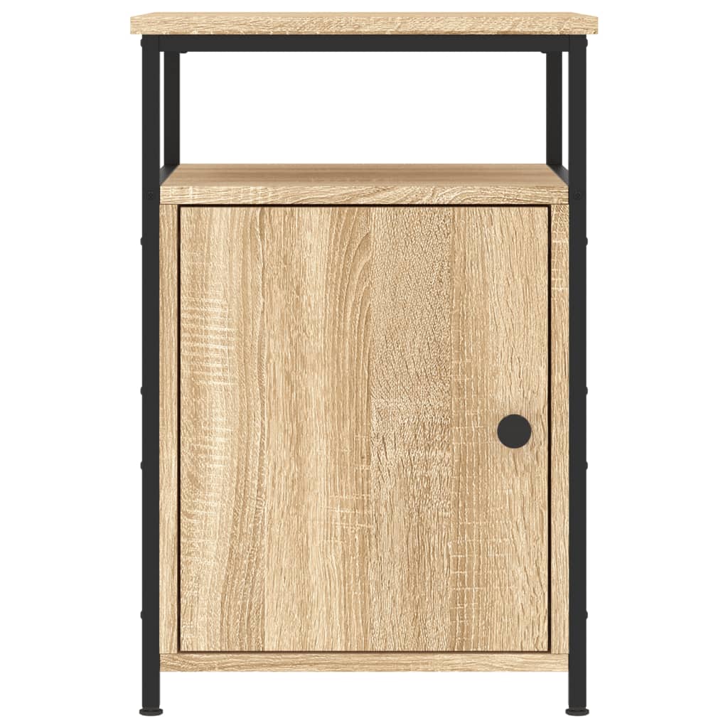 vidaXL Mesitas noche 2 uds madera contrachapada color roble 40x42x60cm