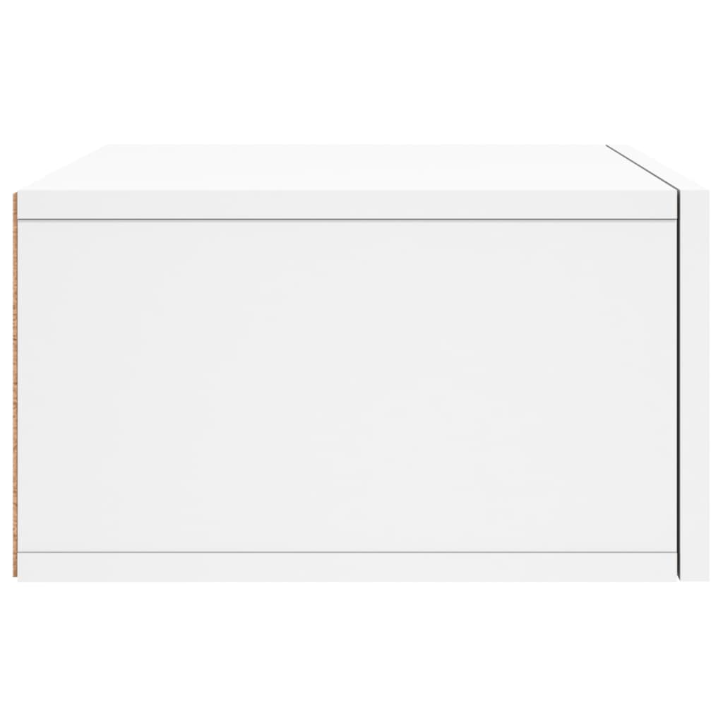 vidaXL Mesitas de noche de pared 2 uds blanco 35x35x20 cm