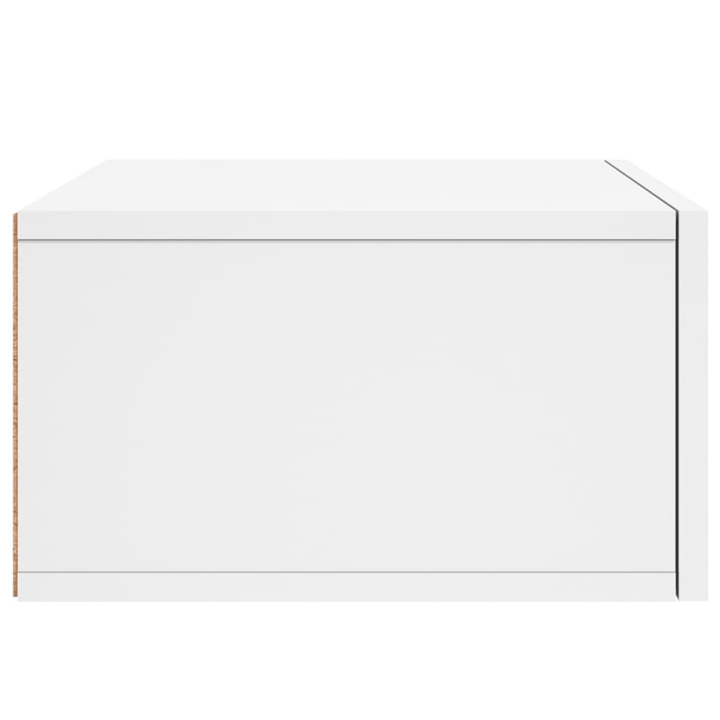 vidaXL Mesitas de noche de pared 2 uds blanco 35x35x20 cm