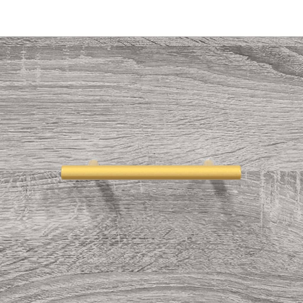 vidaXL Armario de pared madera ingeniería gris Sonoma 100x36,5x35 cm