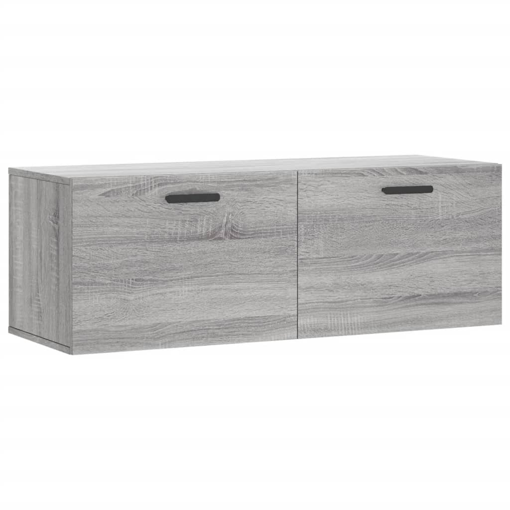 vidaXL Armario de pared madera ingeniería gris Sonoma 100x36,5x35 cm