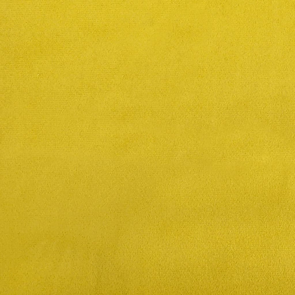 vidaXL Sofá cama sin colchón terciopelo amarillo 80x200 cm