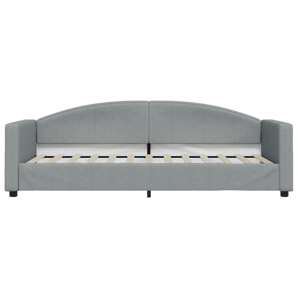 vidaXL Sofá cama sin colchón tela gris claro 80x200 cm