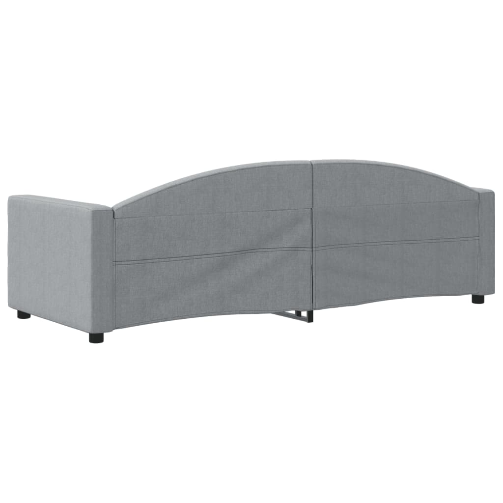 vidaXL Sofá cama sin colchón tela gris claro 80x200 cm