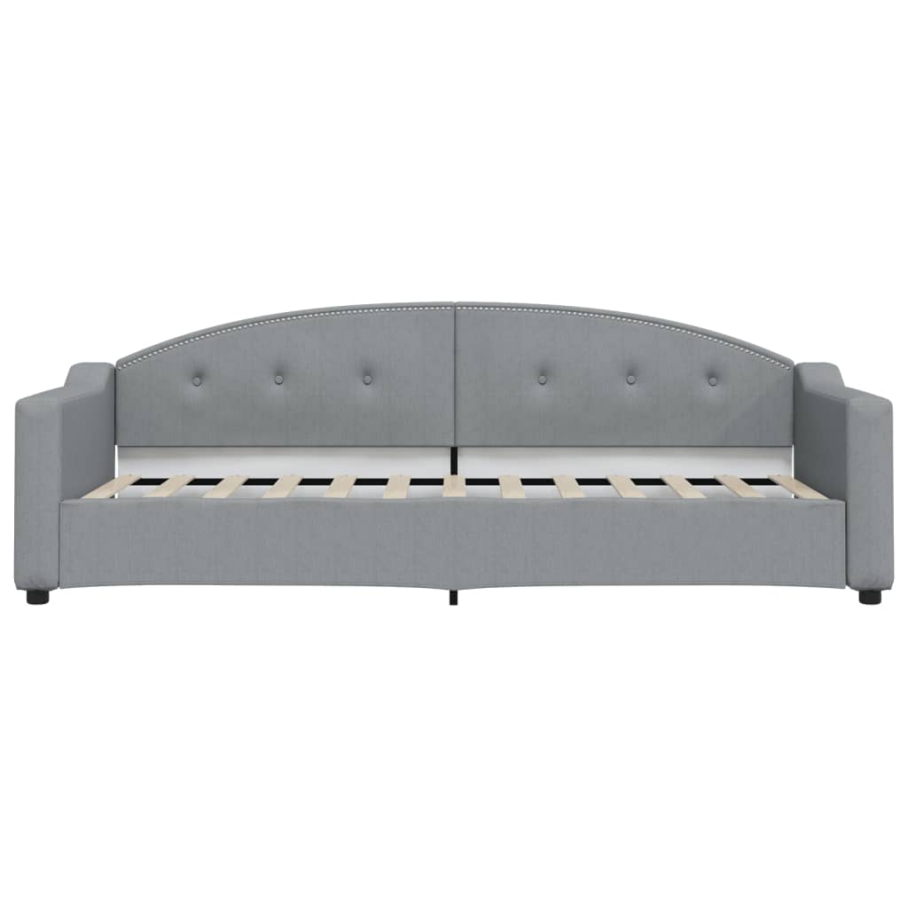 vidaXL Sofá cama sin colchón tela gris claro 80x200 cm