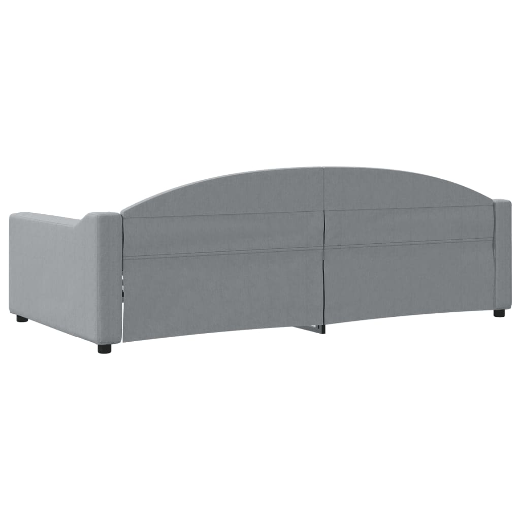 vidaXL Sofá cama sin colchón tela gris claro 100x200 cm