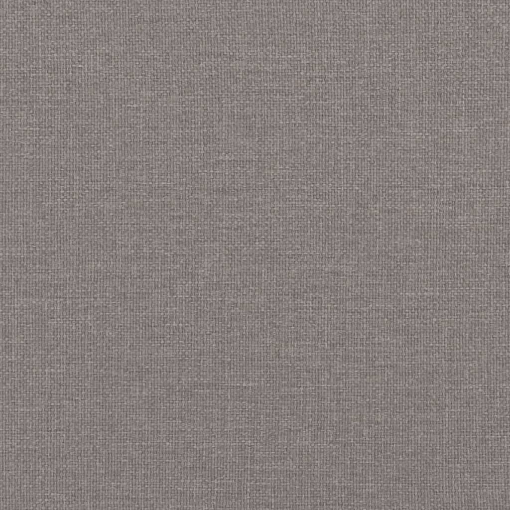 vidaXL Sofá cama sin colchón tela gris taupe 100x200 cm