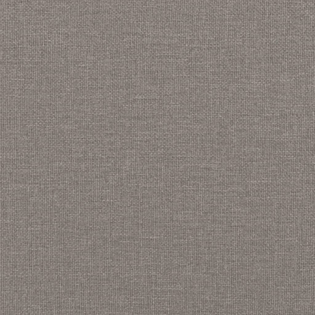 vidaXL Sofá cama sin colchón tela gris taupe 100x200 cm