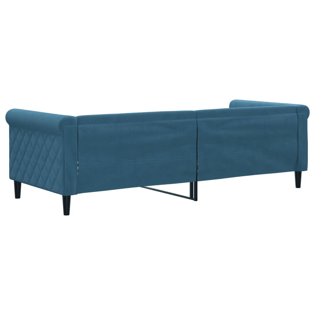 vidaXL Sofá cama sin colchón terciopelo azul 80x200 cm