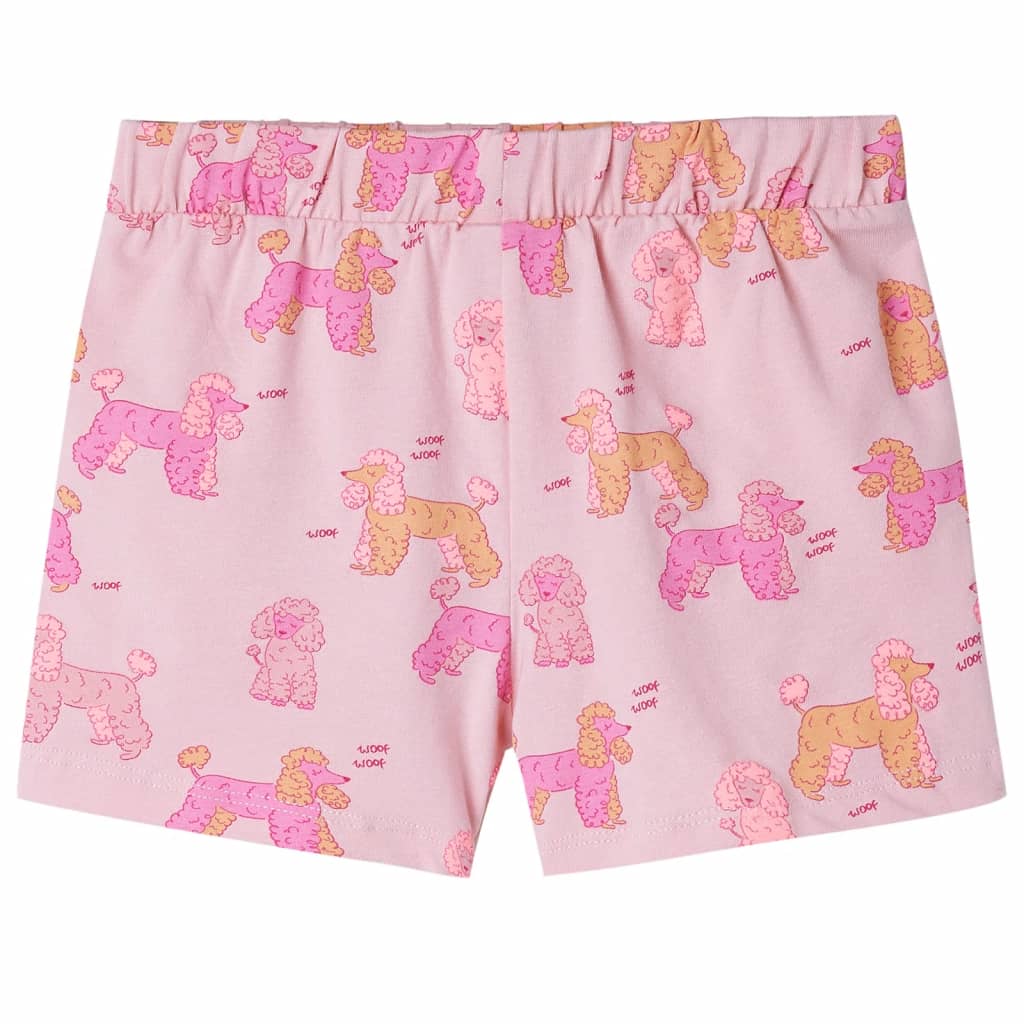 Pijama infantil de manga corta rosa claro 92