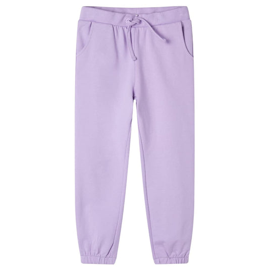 Pantalones de chándal infantiles color lila 104