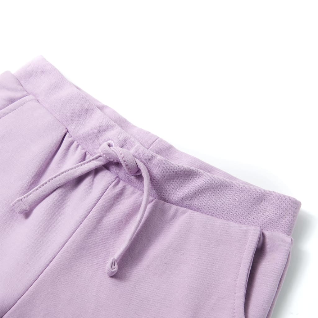 Pantalones de chándal infantiles color lila 104