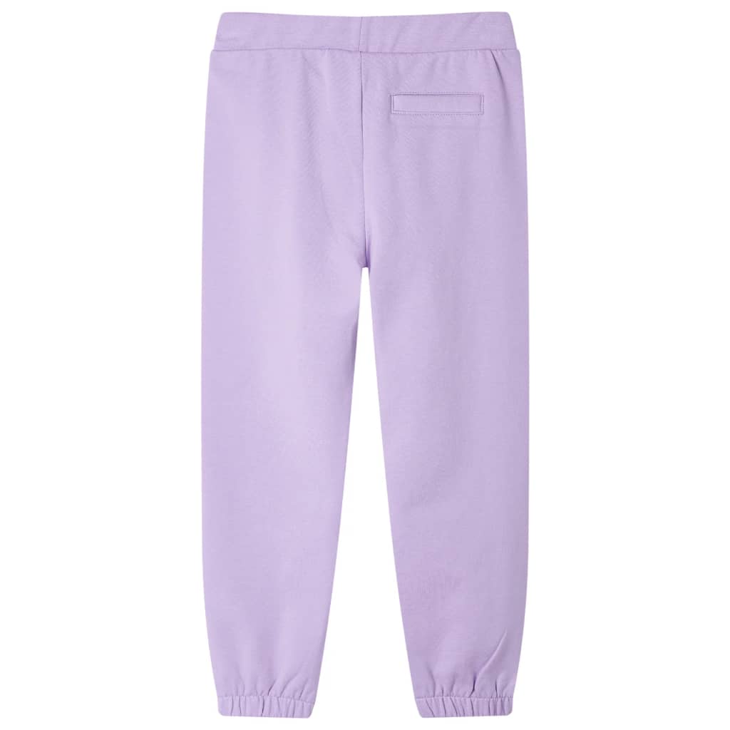 Pantalones de chándal infantiles color lila 128