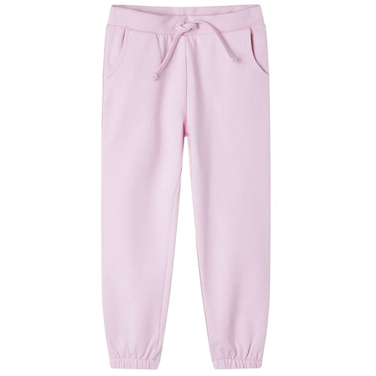 Pantalones de chándal infantiles rosa claro 128