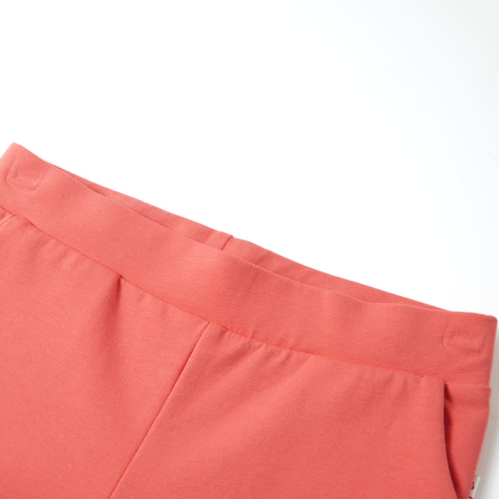 Pantalón infantil con perneras anchas coral 140