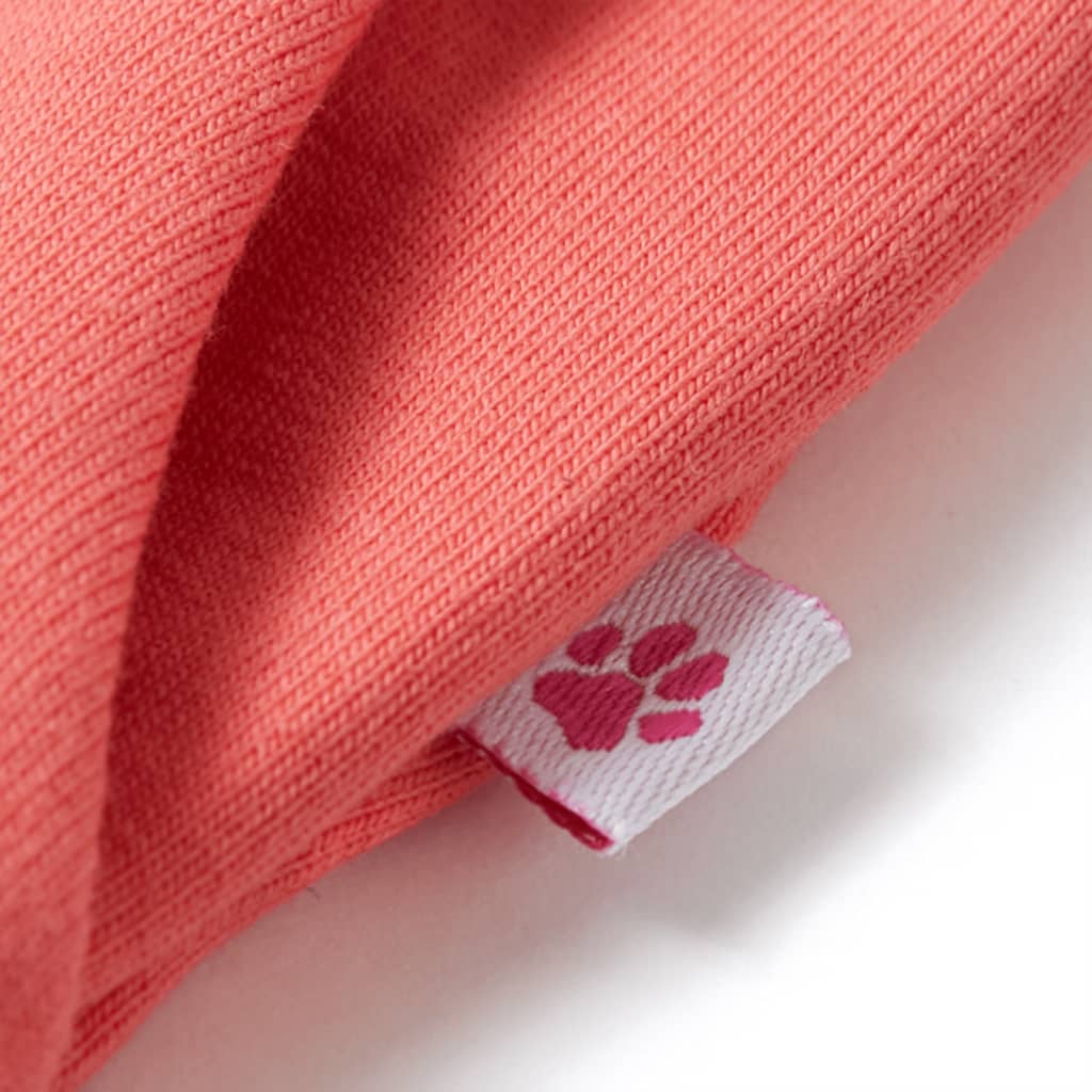 Pantalón infantil con perneras anchas coral 140