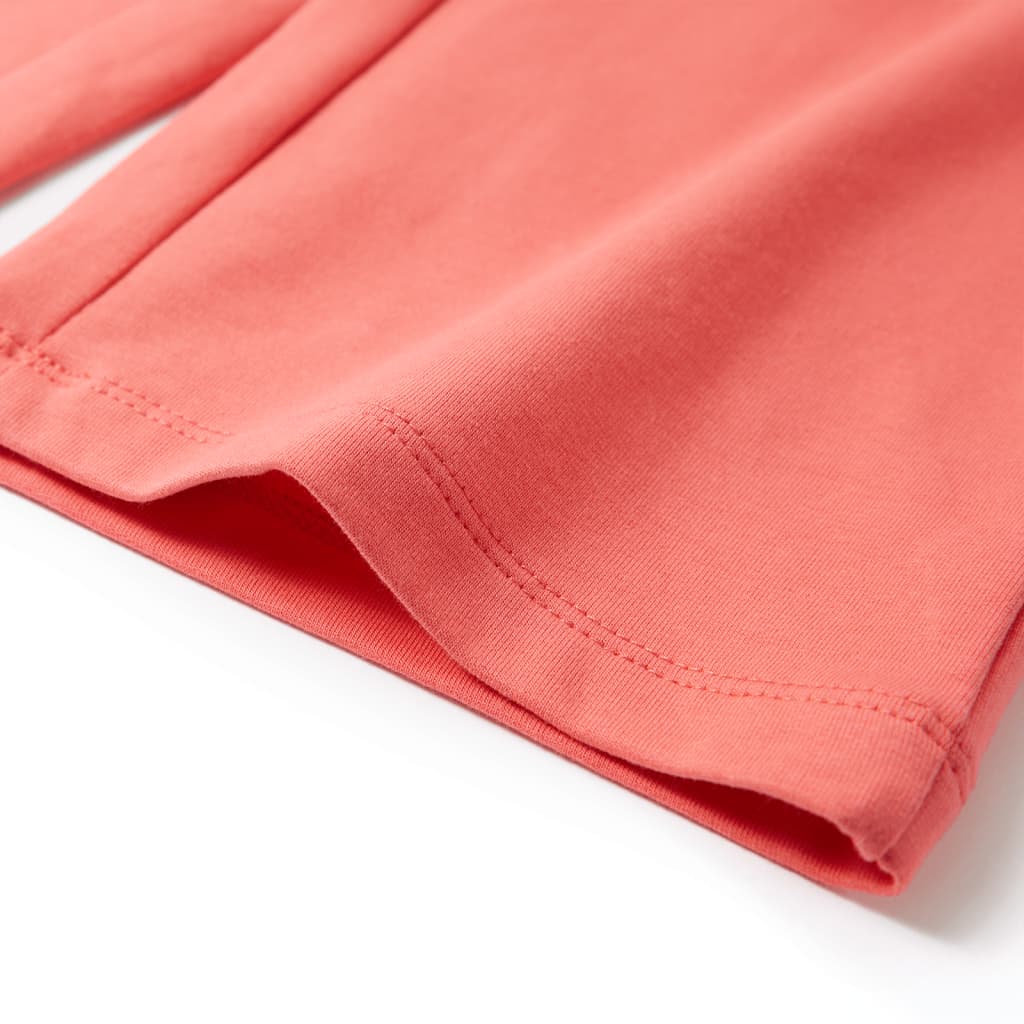 Pantalón infantil con perneras anchas coral 140