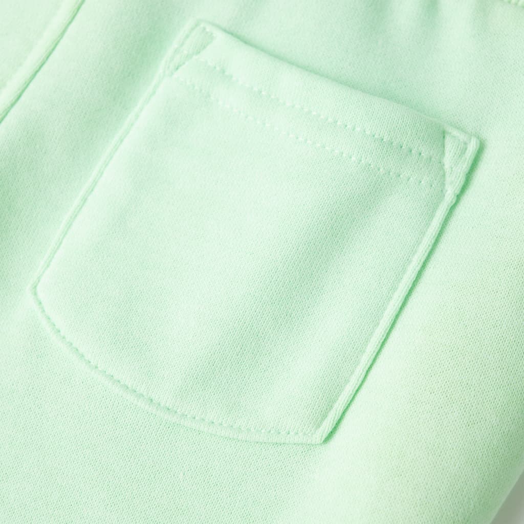 Pantalones de chándal infantiles verde brillante 92