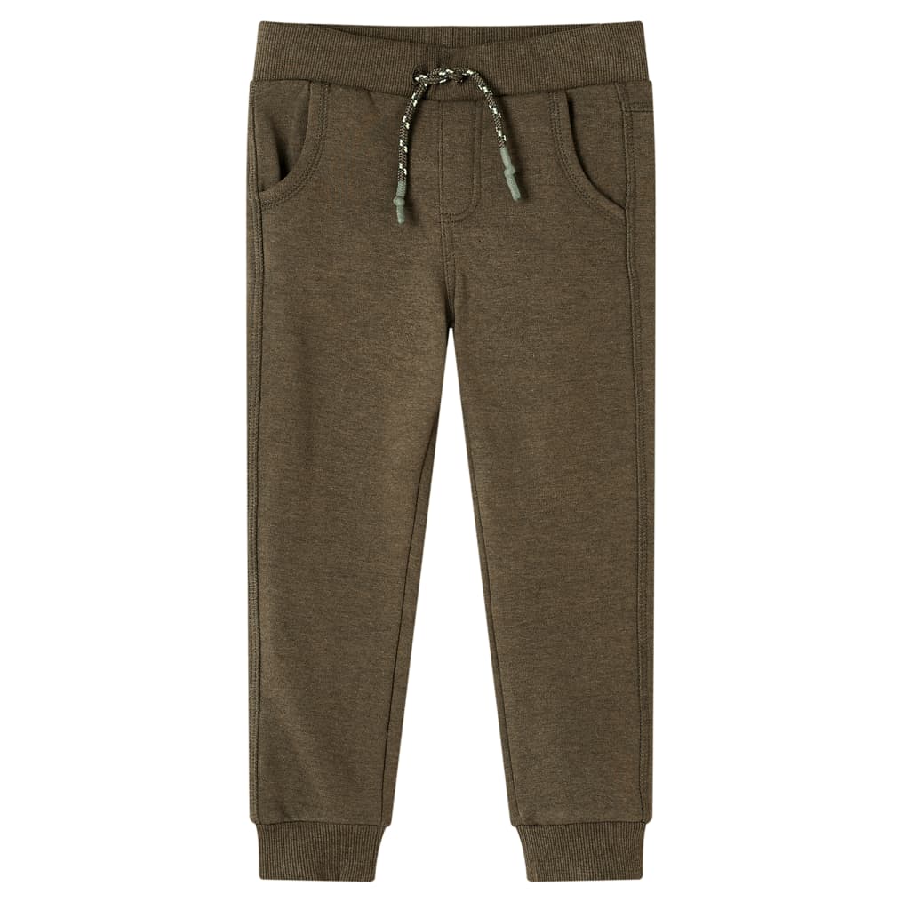 Pantalón de chándal infantil caqui mélange 116