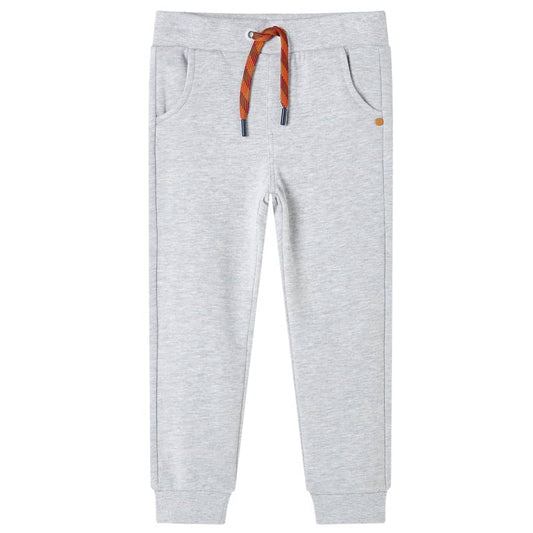 Pantalones de chándal infantiles gris mélange 104