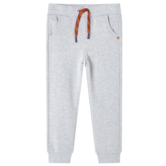 Pantalones de chándal infantiles gris mélange 128