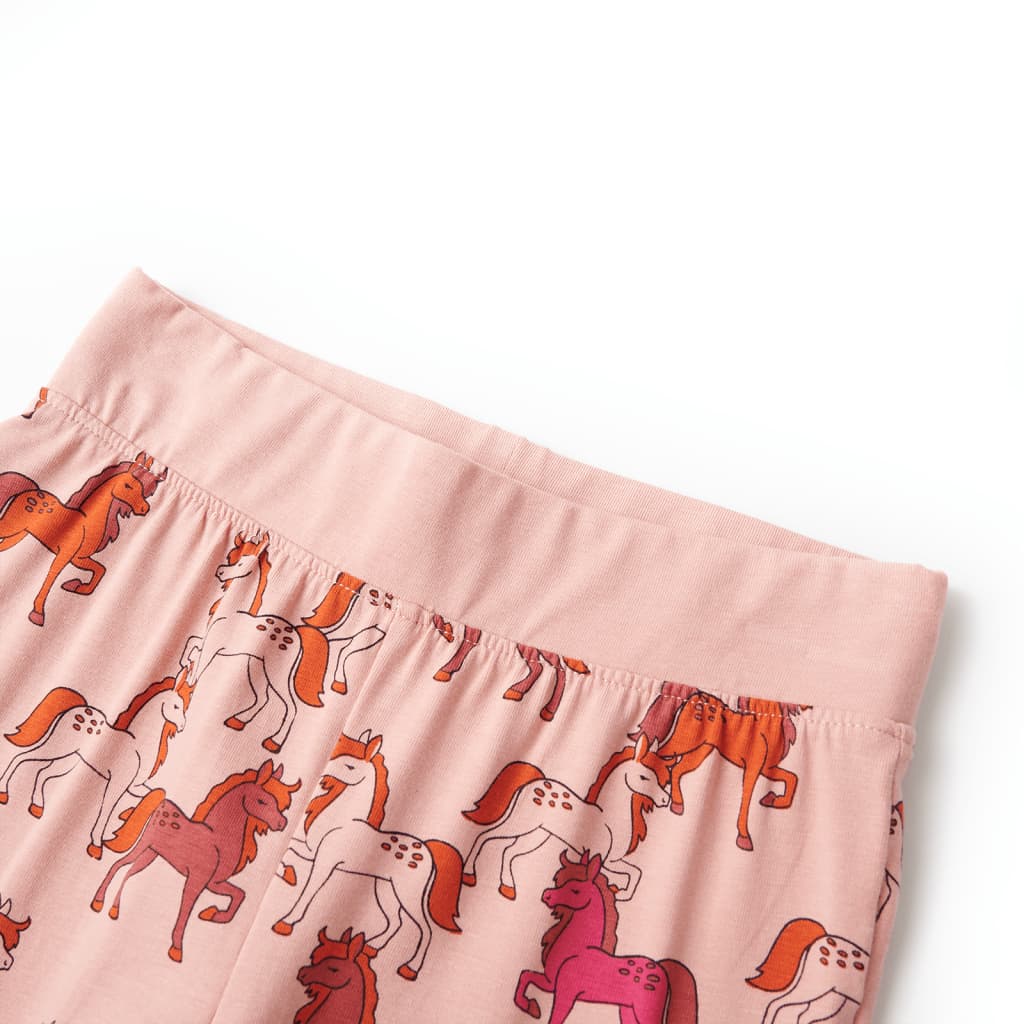 Pijama infantil de manga larga rosa claro 92