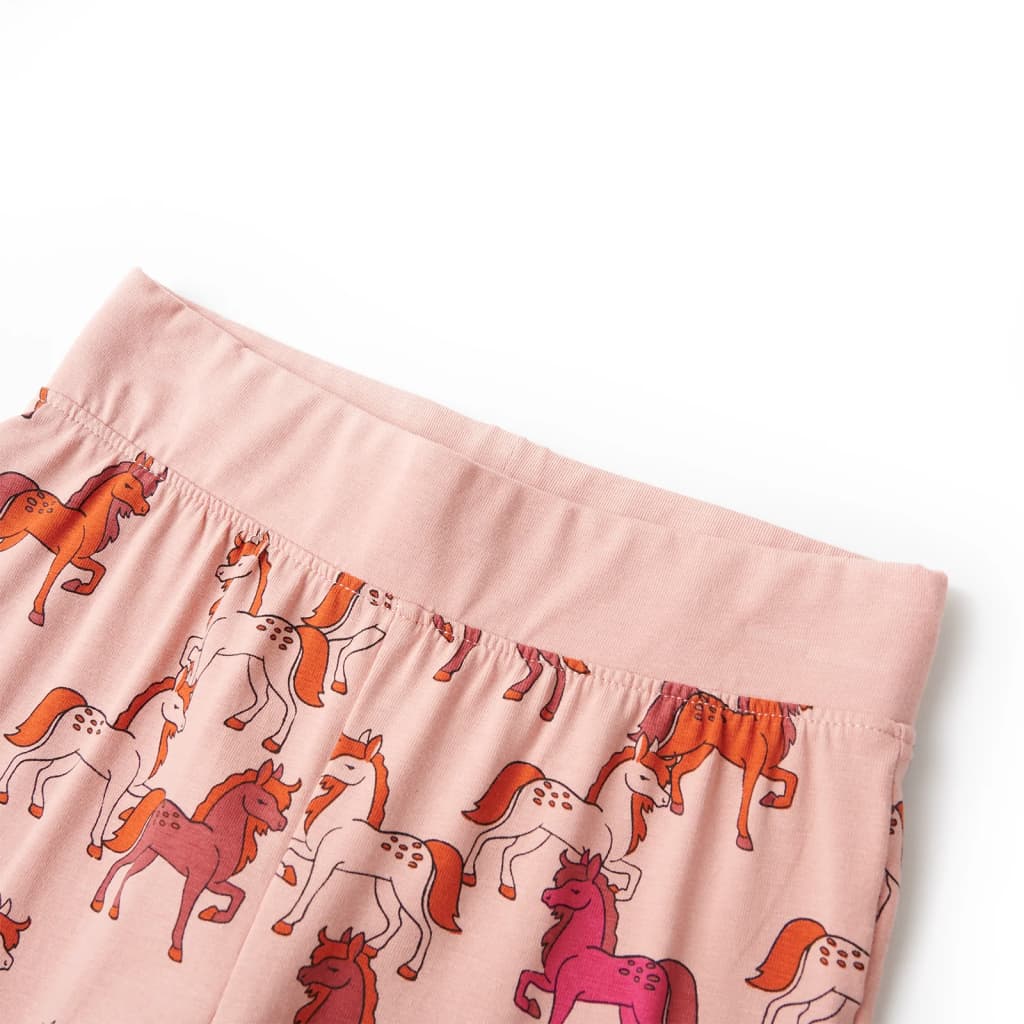 Pijama infantil de manga larga rosa claro 116