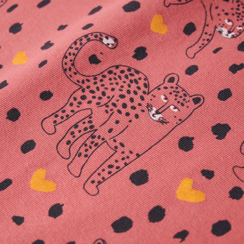 Pijama infantil de manga larga rosa viejo 116