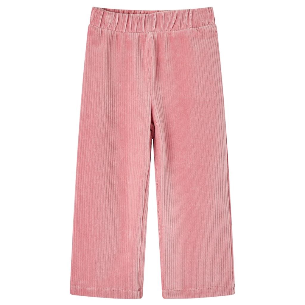 Pantalón infantil pana rosa claro 128