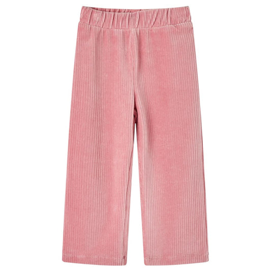 Pantalón infantil pana rosa claro 128