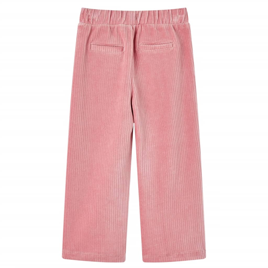 Pantalón infantil pana rosa claro 128