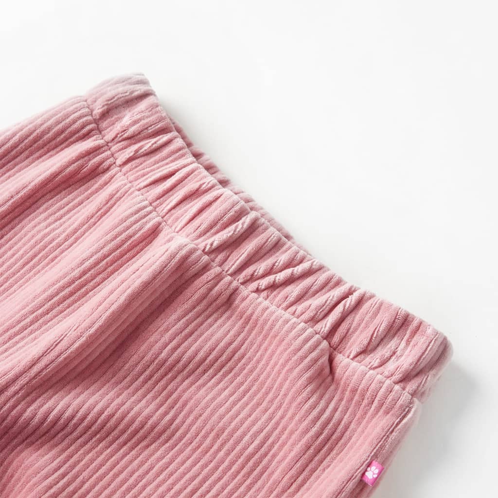 Pantalón infantil pana rosa claro 128