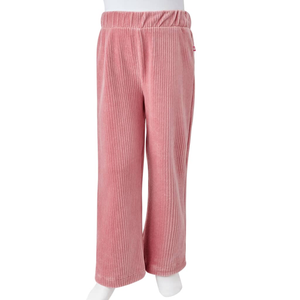 Pantalón infantil pana rosa claro 128