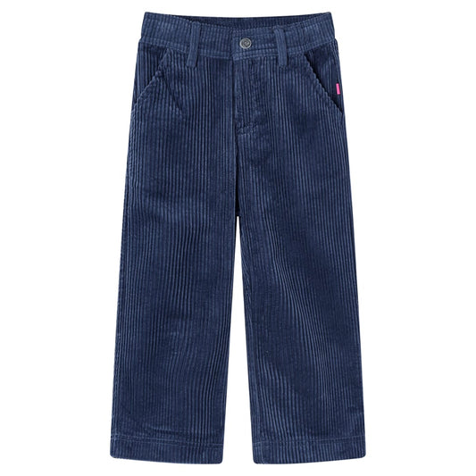 Pantalón infantil pana azul marino 104