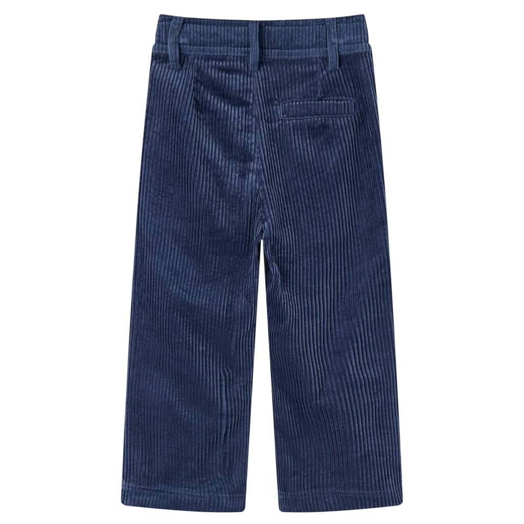 Pantalón infantil pana azul marino 104