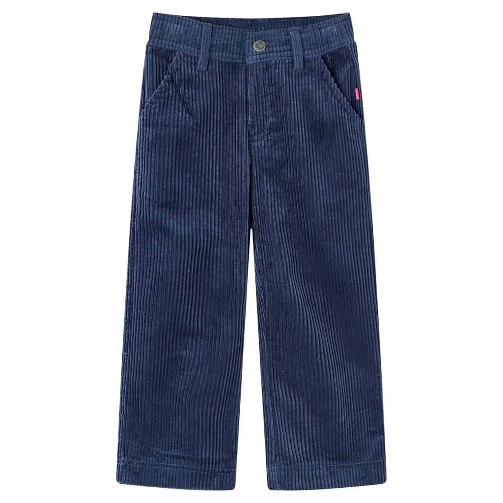 Pantalón infantil pana azul marino 128